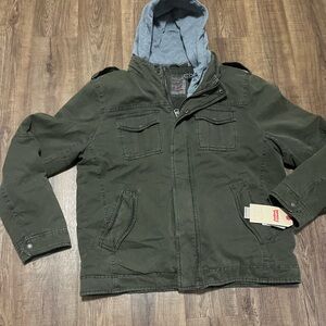 Levi Canvas Hooded Jacket | New With Tags | Size XL